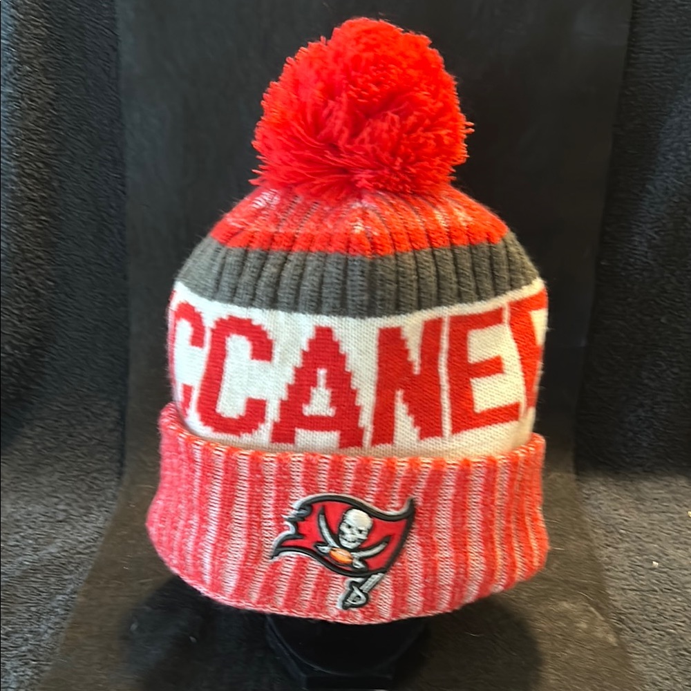 Buccaneers Knit Beanie with Pom-Pom